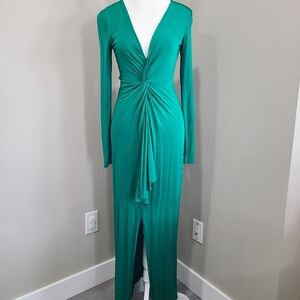 BEBE GREEN DRESS SIZE XSMALL